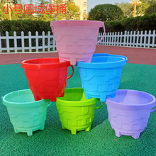 批发多款沙滩桶系列 水桶捞鱼桶 塑料桶 宝宝玩沙玩雪工具 城堡桶