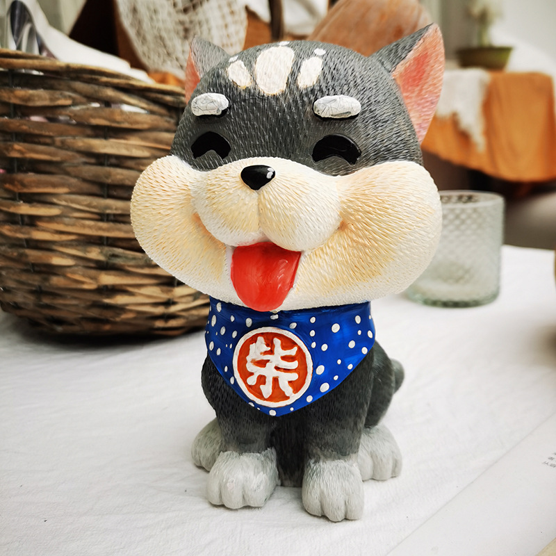 男女童手工diy彩绘石膏娃娃涂色公仔搪胶存钱罐绘画白胚搪瓷玩具