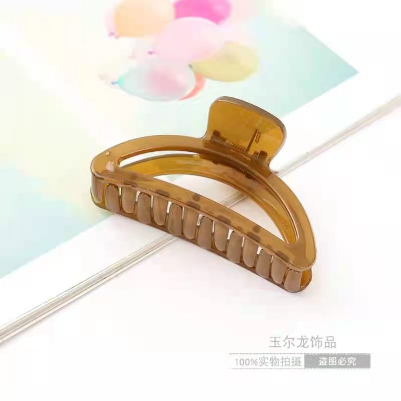 2021 Spring and Summer New Korean Style Large 9cm Grip Jelly Adult Bathing Ponytail Hair Clip Manufacturer
