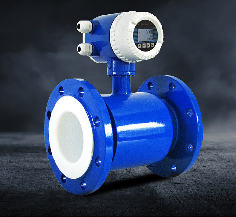 智能电磁流量计 防蚀一体式法兰管道 定量控制传感器液体水表