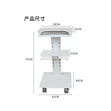 牙科口腔铝合金小推车可配口扫带插座移动推车带三层带支架小推车