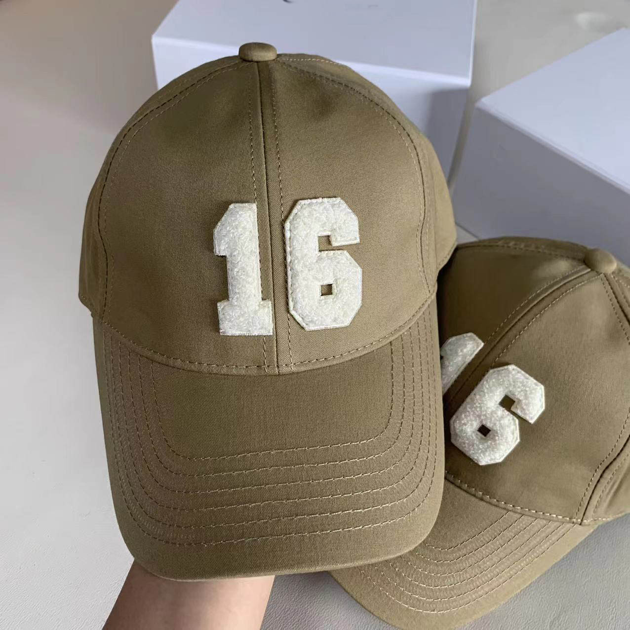 春夏新款数字16棒球帽帅气时尚潮流鸭舌帽休闲帽子