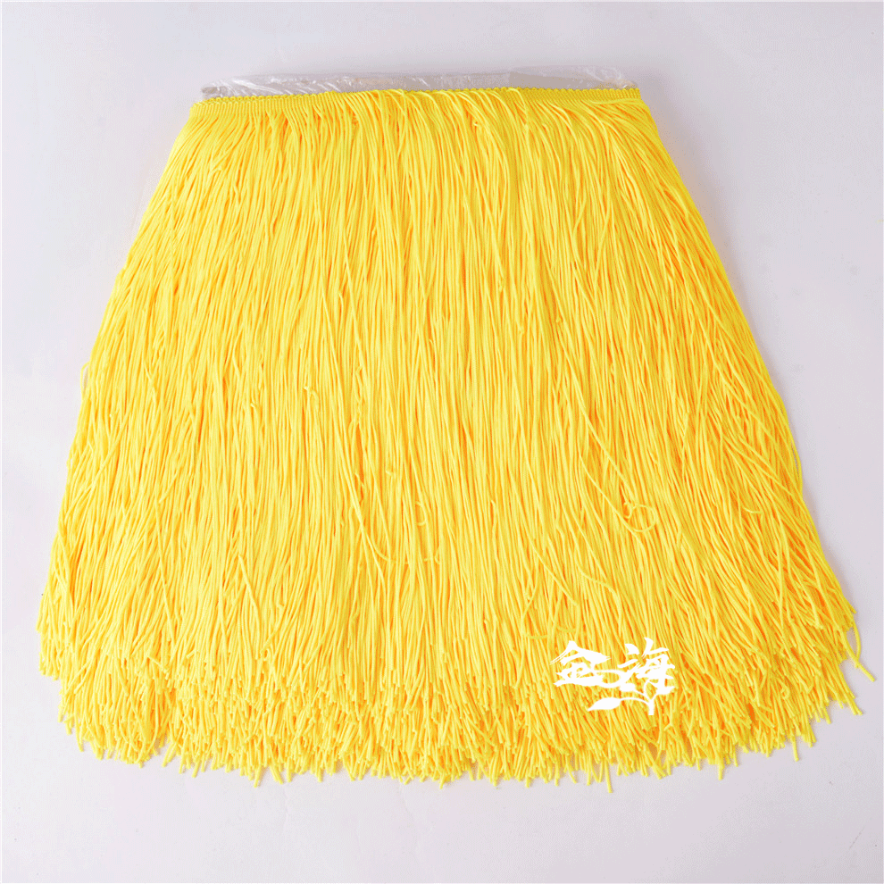 30cm polyester fringe curtain lace new clothing accessories ribbon encryption stage latin dance black tassels