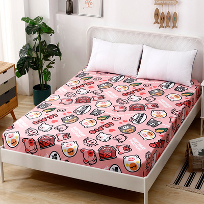 床笠开学季新款卡通单件 全包式儿童床罩学生防滑保护罩1.2m/1.5m