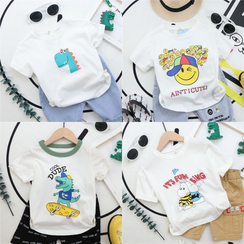 Summer New Children's Short-Sleeved Shorts Cute Suit Boys and Girls Baby Clothing Manufacturers Direct Wholesale Stall Hot