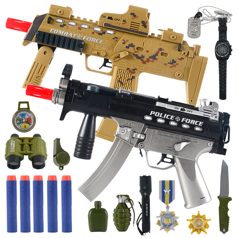 儿童电动连发软弹枪加特林软弹发射枪仿真吃鸡套装男孩竞技玩具枪