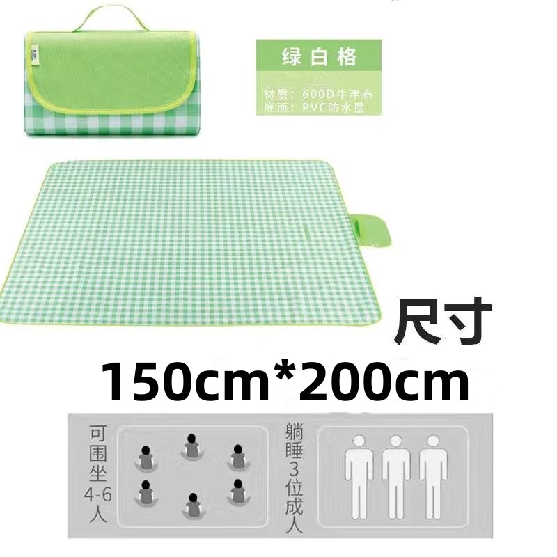 Non-Woven Fabric Picnic Blanket Outdoor Picnic Outing Portable Waterproof and Moisture-Proof Liner Picnic Blanket Ins Style plus-Sized 350G