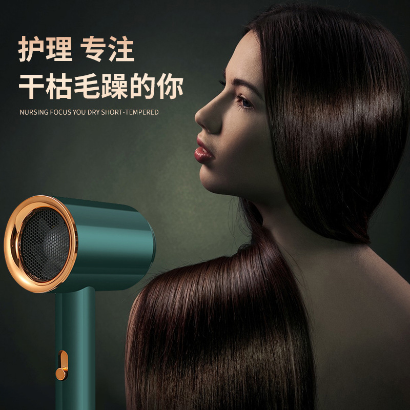 High-Speed Hair Dryer Household High-Power Anion Heating and Cooling Air for Dormitory Mute Hair Dryer Wholesale