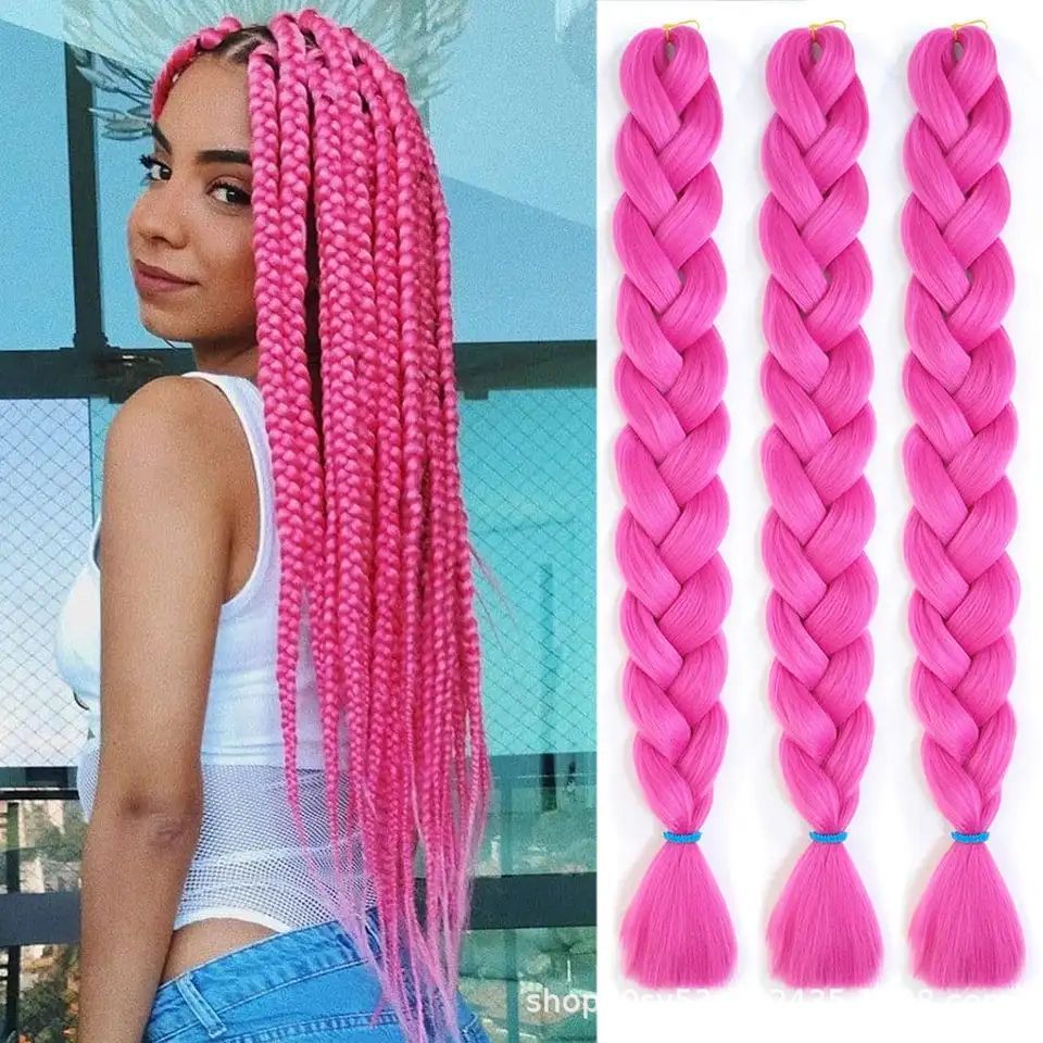 阻燃欧美假发非洲41英寸化纤大辫子165g雷鬼嘻哈脏辫165g大辫子
