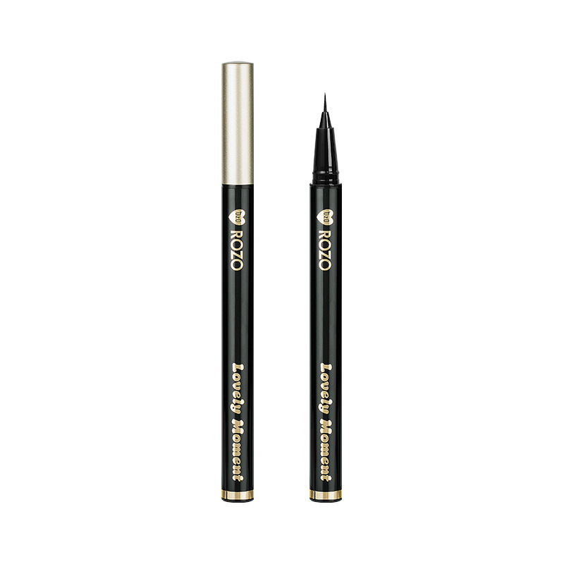 Rozo Fine Carved Liquid Eyeliner Not Smudge Waterproof Sweat-Proof Long-Lasting Quick-Drying Non-Marking Makeup Quick-Drying Eye Shadow Pen