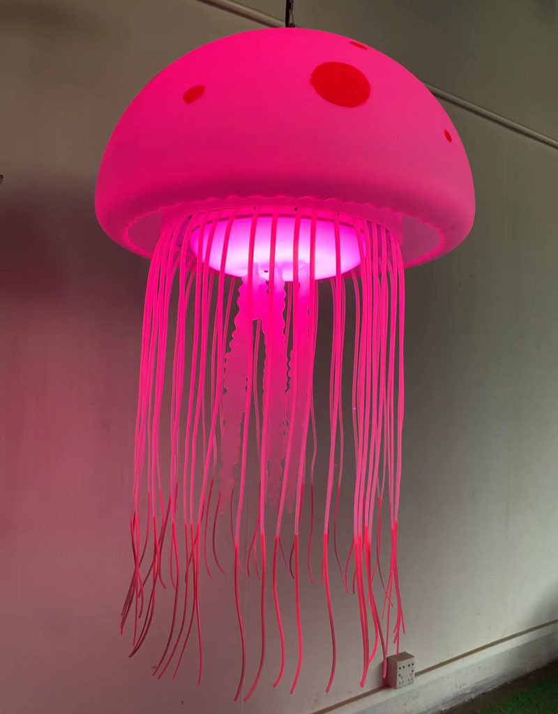 led海洋光纤水母灯夜景装饰梦幻灯光星空艺术馆酒吧餐厅装饰吊灯