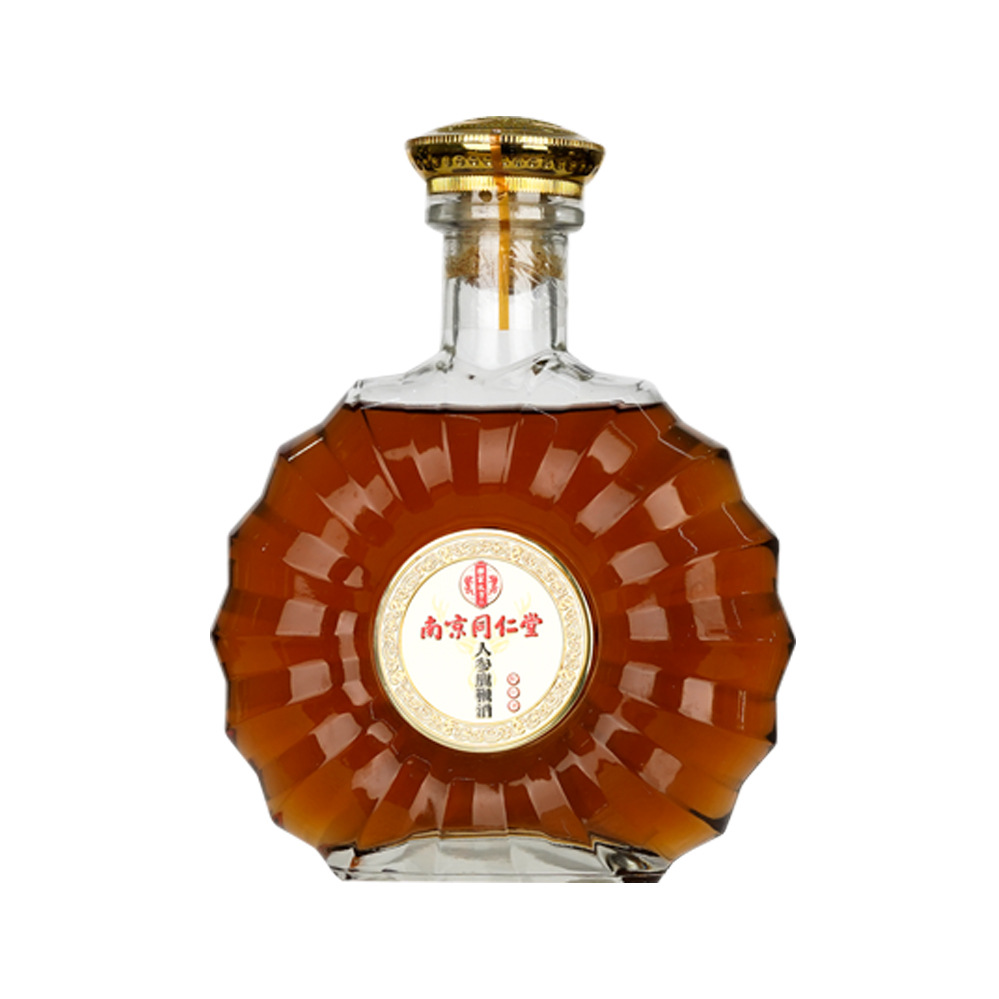 南京同仁堂人参鹿鞭酒礼盒包装 支持代发 52度浓香型白酒人参酒批