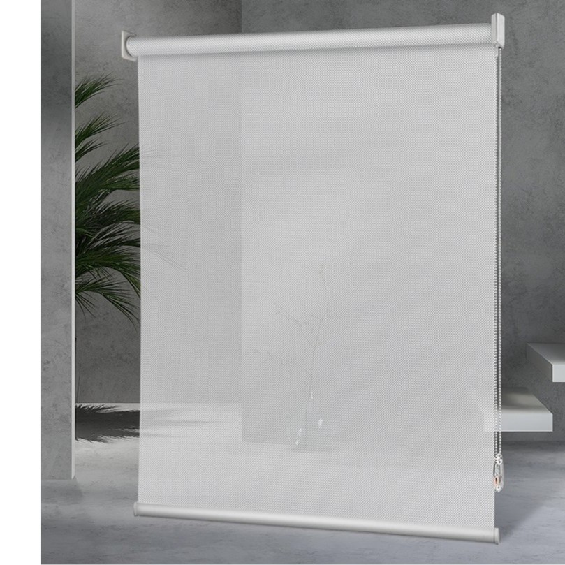 工程遮光卷帘办公室公司写字楼窗帘成品网孔卷拉遮光阳光面料