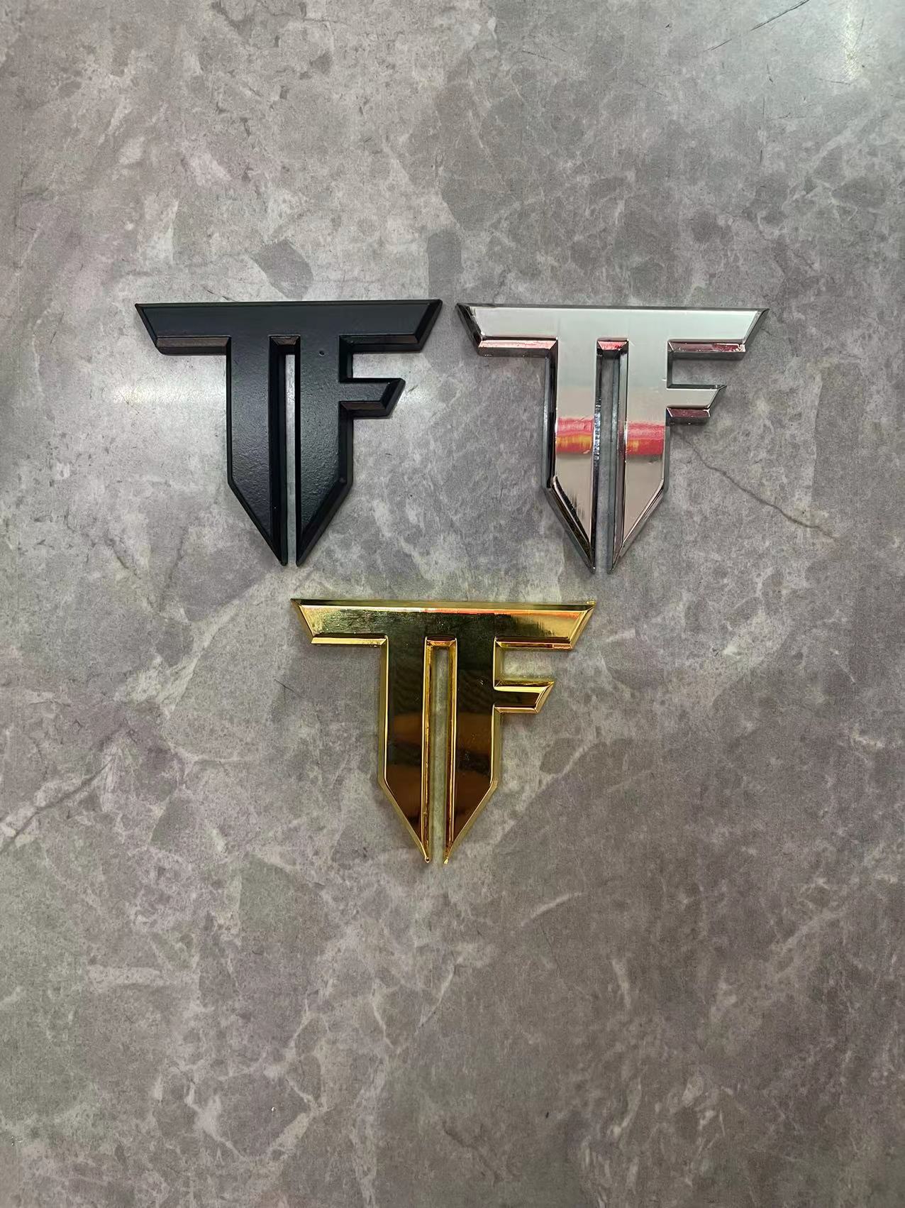 tf车标 个性金属装饰汽车人标志车贴标 3d改装tf车身贴 侧标贴