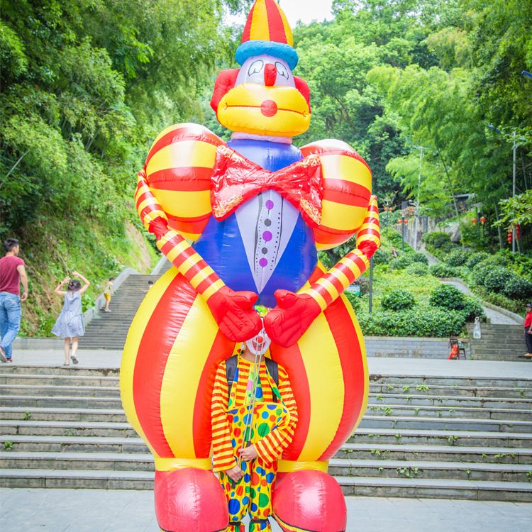 充气行走小丑气模商场开业活动引流支架拍手道具酒吧气氛活动模型
