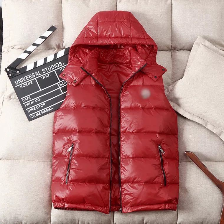 New Men's down Vest Short Couple Men and Women Same Style Hooded Casual Youth Warm Vest Tide down Jacket