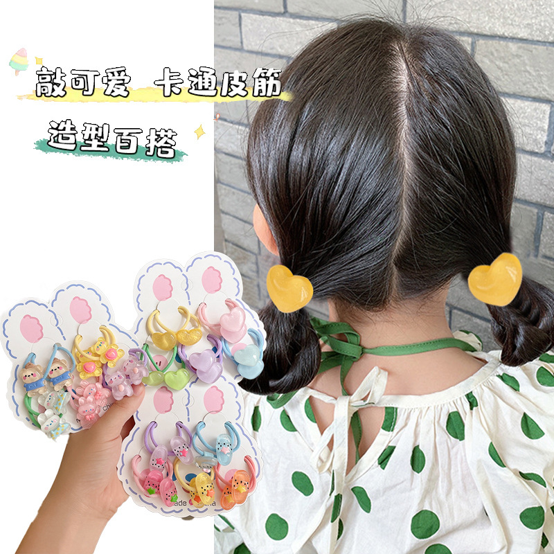 10 PCs Little Girls Hair Braiding Hair Bands Girls Hair Bands Children Hair Accessories Hair Rope Baby Rubber Band Wholesale