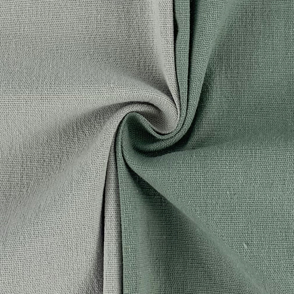 弹力洗水棉 平纹梭织棉布 170g素色文艺女装长袖棉质上衣面料批发