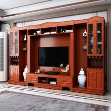 电视柜组合墙柜实木影视柜简约型大户型储物柜地柜多功能现代客厅