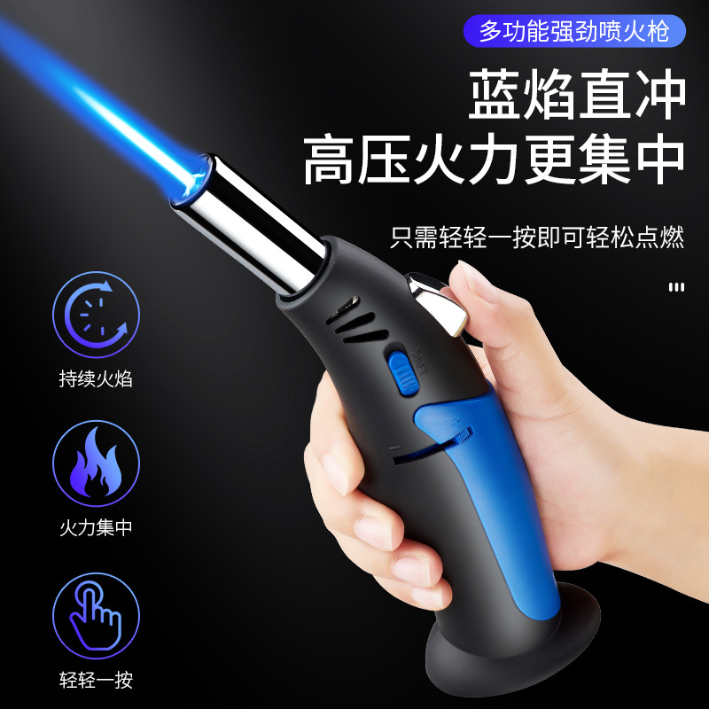 Direct Punch Flame Gun Household Multi-Functional Gas Lighters Portable Outdoor Barbecue Igniter Factory Wholesale