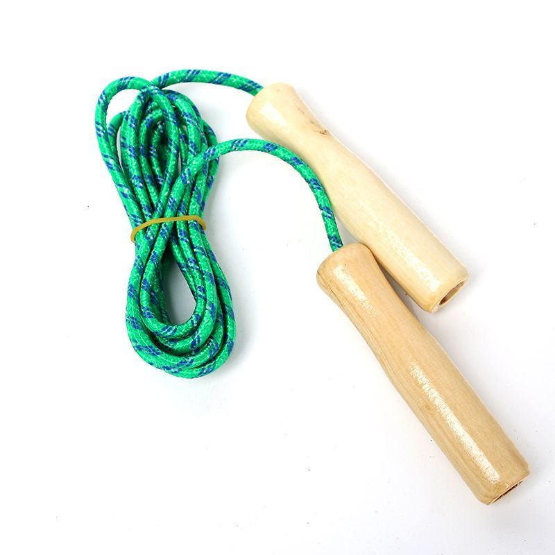 Wooden Handle Skipping Rope Children Beginner Wooden Handle Skipping Rope Sports Fitness Equipment Stall Toys