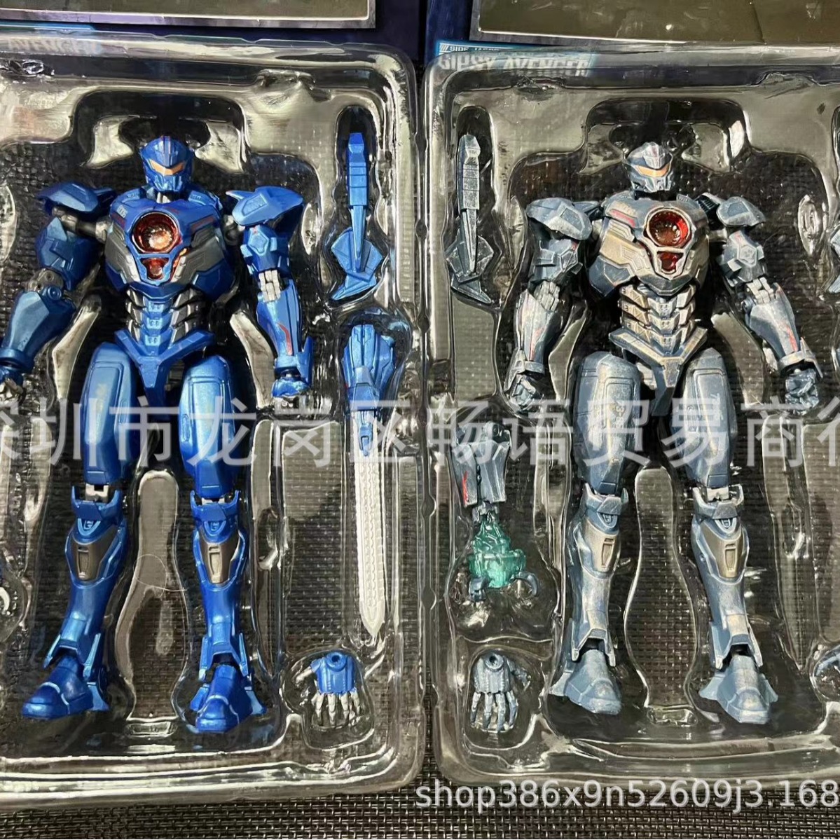 新款环太平洋2 复仇流浪者 环太平洋战损版机甲可动 模型盒装手办