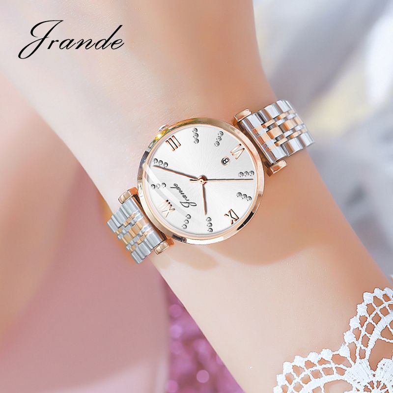 Song Langdi Affordable Luxury Fashion Women's Watch Simple Temperament Steel Belt Waterproof Watch Tik Tok Live Stream Quartz Watch Wholesale