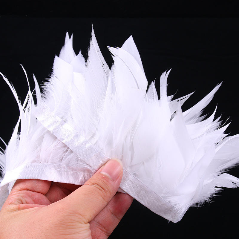 spot supply tearing floating wool cloth strip goose feather diy handmade feather jewelry accessories clothing accessories crafts decoration