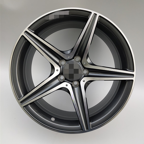 适用于奔驰c级a级clae级amg18寸五角星锻造轮毂升级