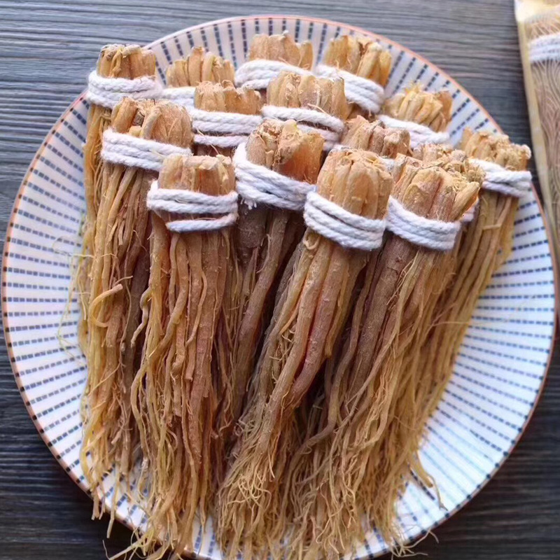 东北特产红参须 长白山6年红人参花旗西洋红参须传统滋补品批发