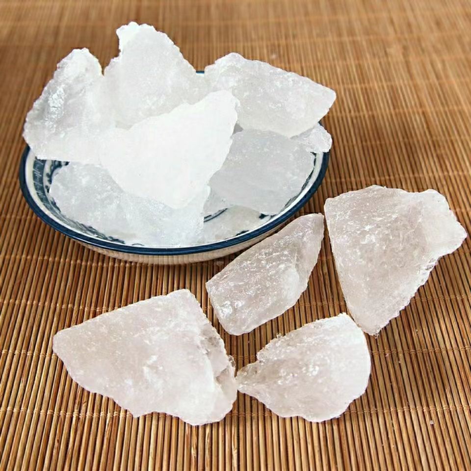 白矾块 明矾块 食用级明矾粉 泡脚手止 汗净水用500-阿里巴巴