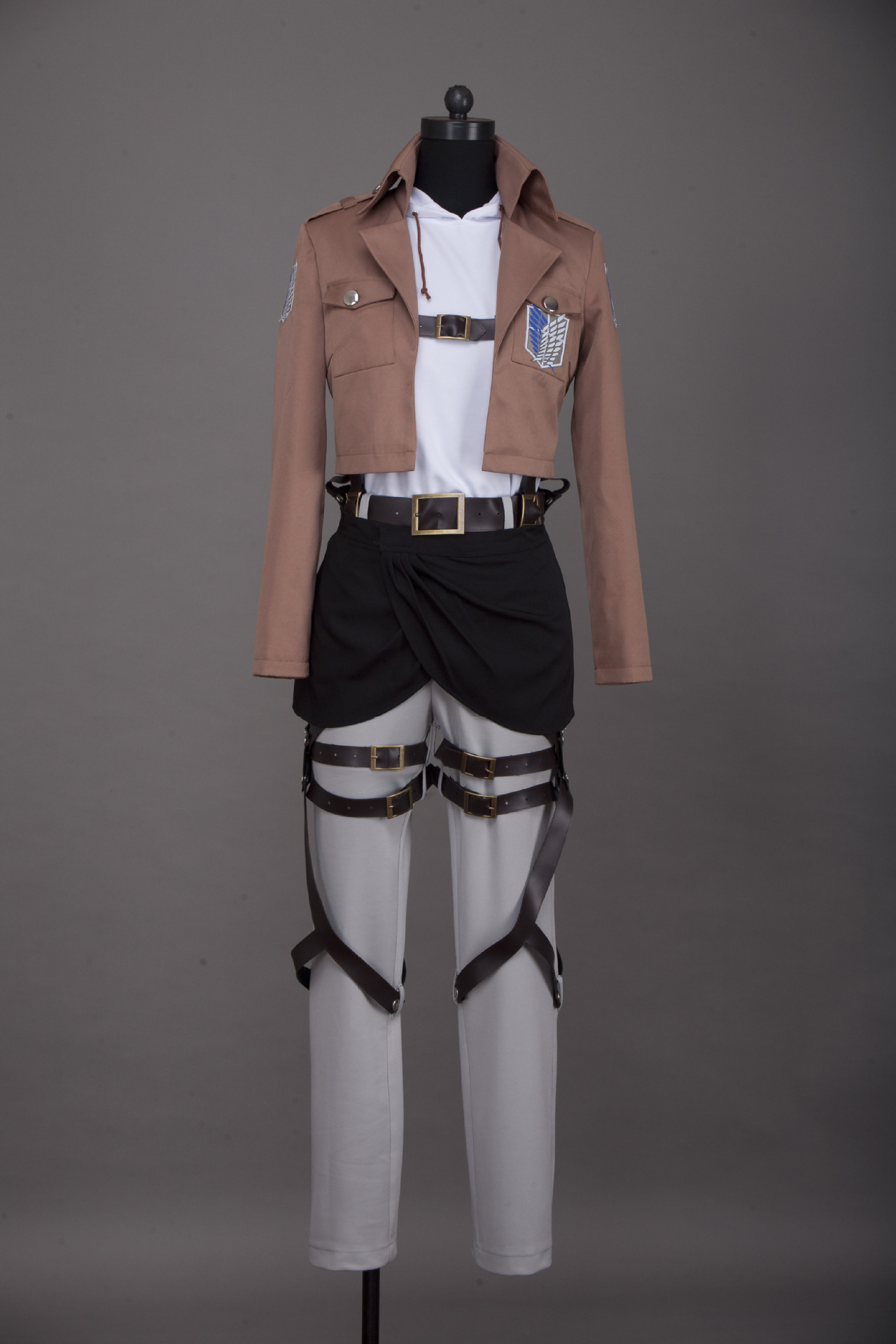 进击的巨人 三笠·阿克曼cos 艾伦阿明cosplay兵长服装连帽卫衣款