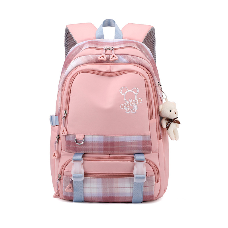 New Junior's Schoolbag Middle School Student Girls Fashion Ins High Quality Backpack Large Capacity Leisure Backpack