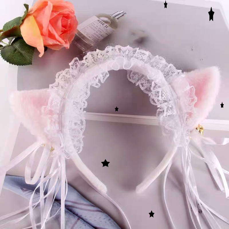 Japanese and Korean-Style Two-Dimensional Cute Maid Headband Japanese Hot Selling Cat Ears Headband Role Playing Cosplay Cat Ears