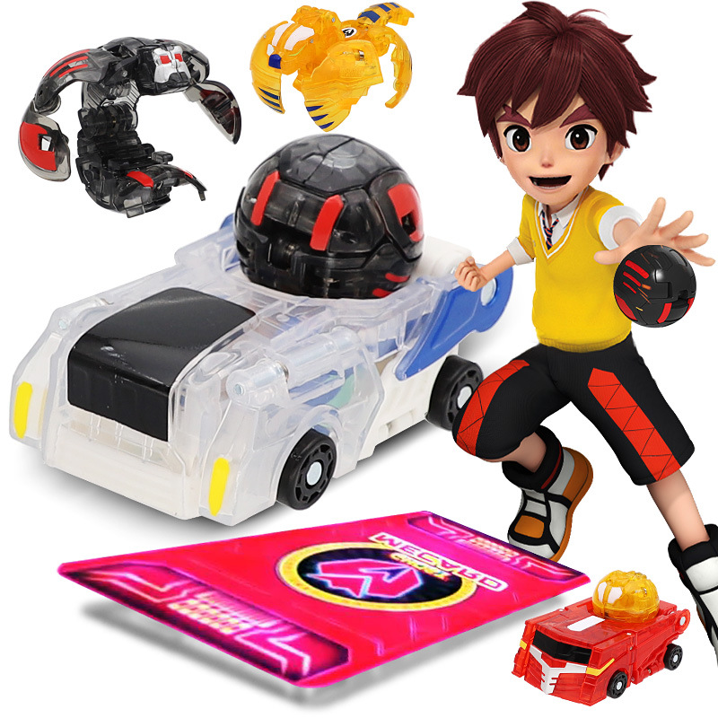 神奇历险记蒙盟卡车神灵兽球魔幻爆裂变形暴龙飞车男孩玩具萌咔门