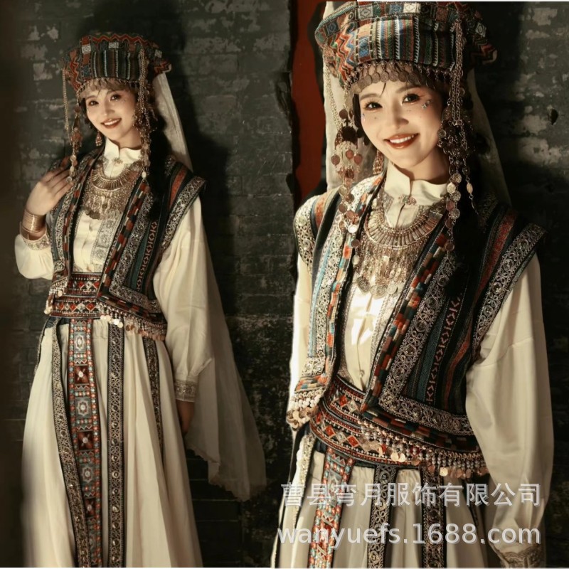 新款大理古国公主民族风西域凤凰古城个人旅拍氛围异域风摄影服装