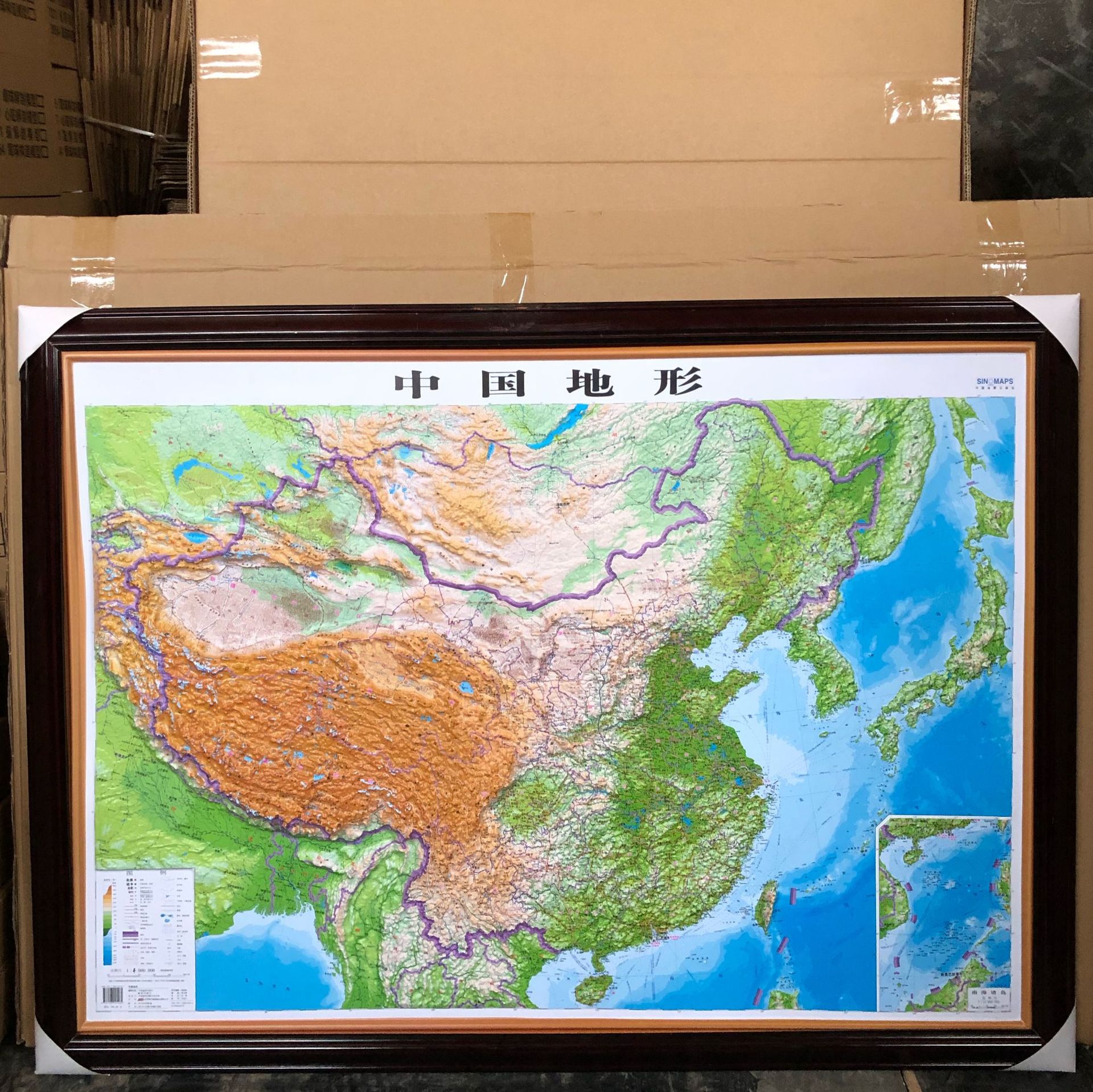 34024中国立体地形模型 地理教学实验器材 初中教学模型