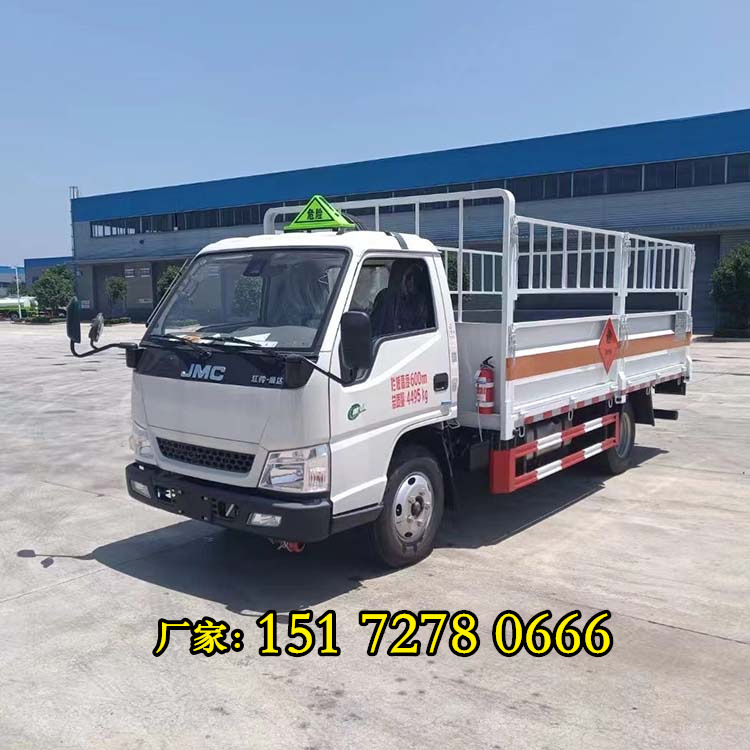 国六江铃蓝牌仓栏气瓶运输车 液化气罐配送车 4.