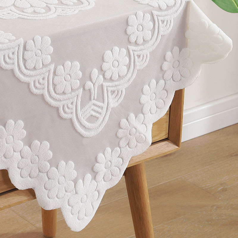 Lace Washing Machine TV Refrigerator Microwave Oven Bedside Table Cover Towel Cover Dust Cover Multi-Purpose Square Towel Sofa Cover Cloth