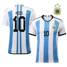 2022世界杯阿根廷主客场球衣10号梅西迪玛利亚冠军足球服三星上衣