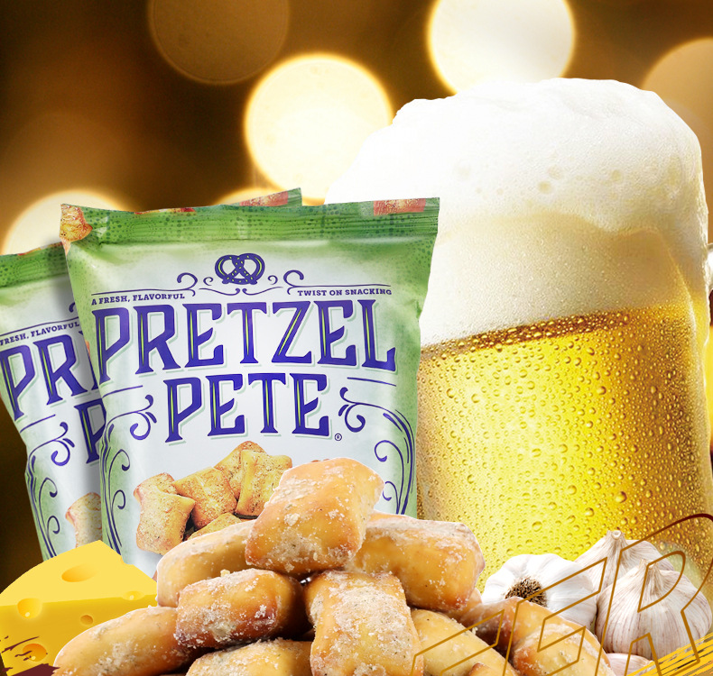 美国进口 pretzel/培珀莉 奶酪味脆饼干 膨化零食休闲食品270g