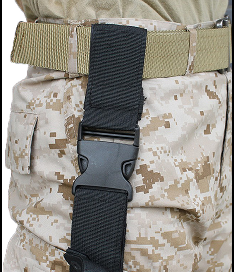战术腿挂枪套 龙卷风大腿绑腿套套腋下枪套 户外迷彩多功能腰间包