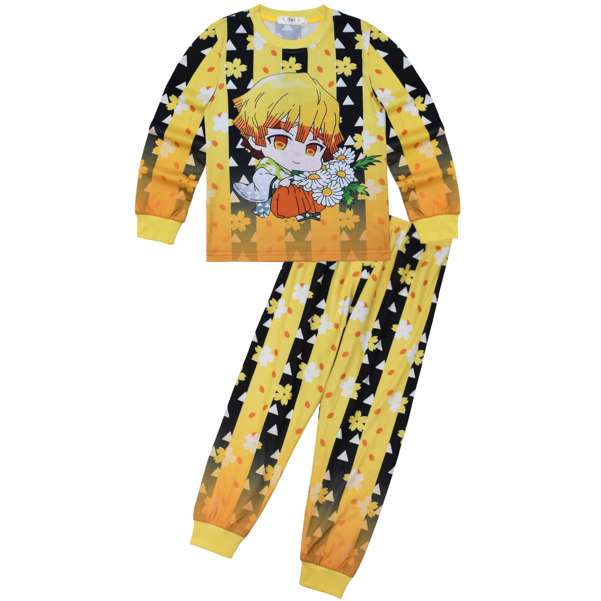 2021新款 鬼灭之刃 demon slayer 中大童家居服长袖睡衣套装 6305