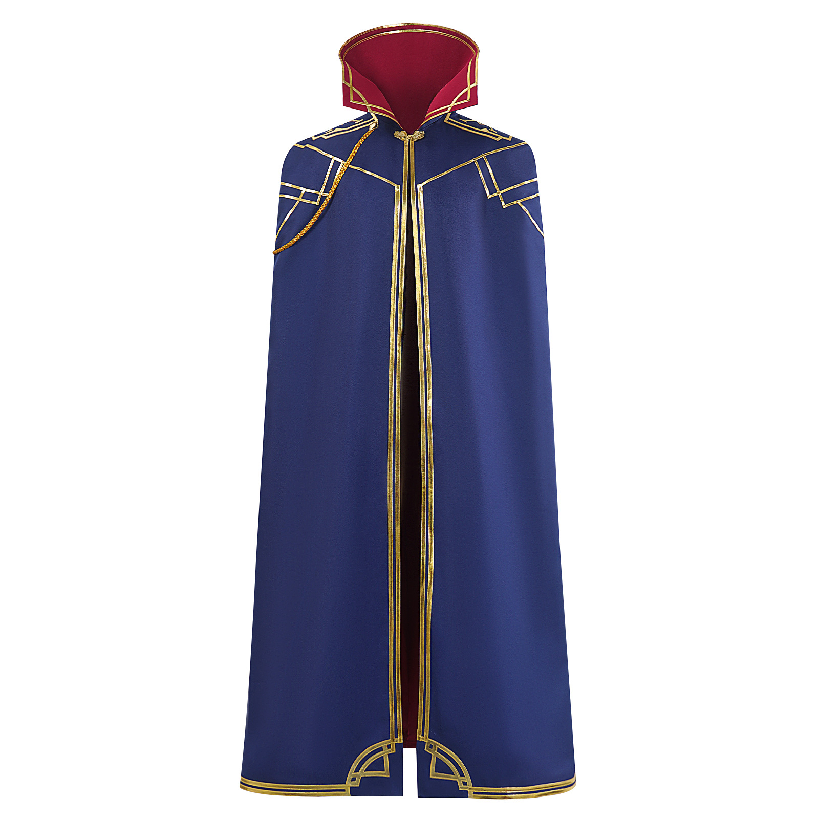 双城之战cos 凯特琳  蓝色披风cosplay服装 女装万圣节服装