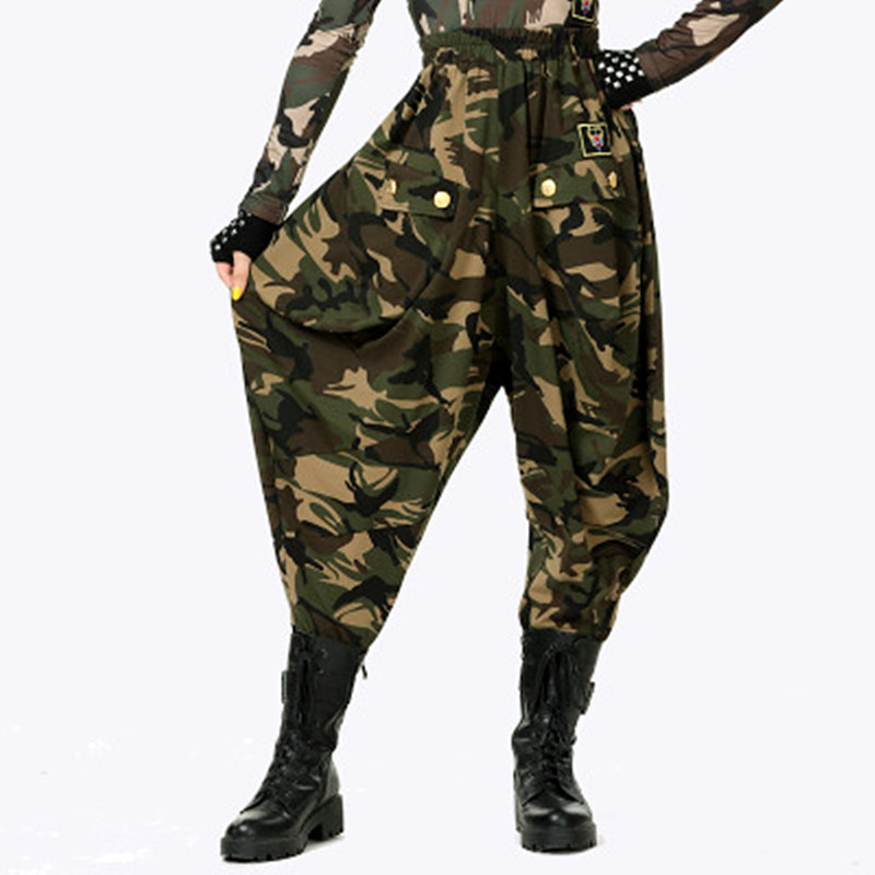 越野营水兵舞服装女长裤套装新款迷彩广场舞上衣团队服长袖舞蹈服