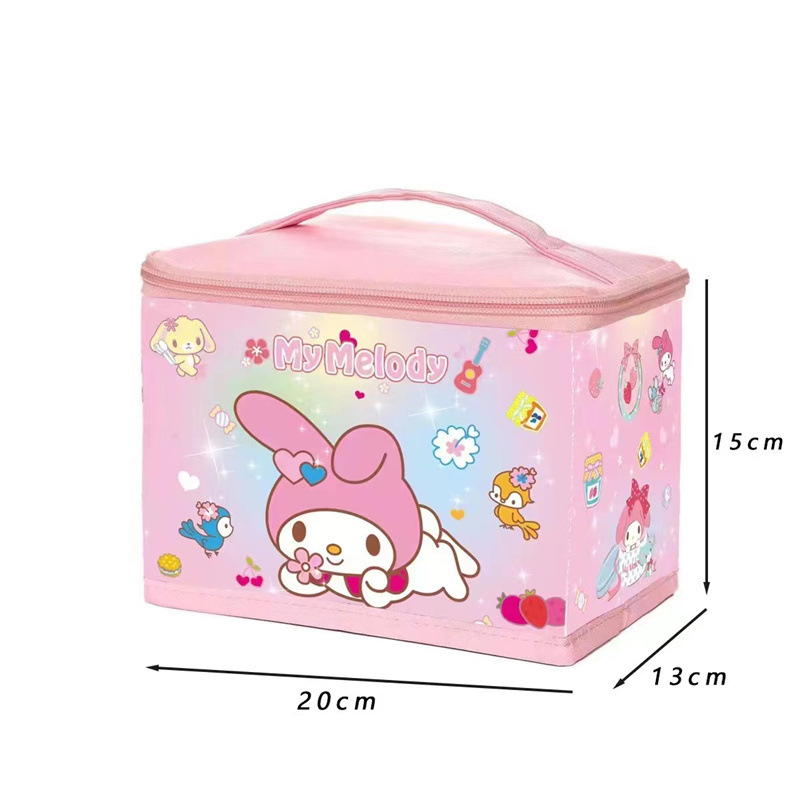 Cute Ins Girl Portable Cosmetic Case Portable Outing Cosmetics Sundries Storage Box Portable Storage Box with Lid