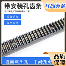 直齿条导轨 齿面安装孔 1模1.5模2模2.5模3模 机械齿轮齿条 45#钢