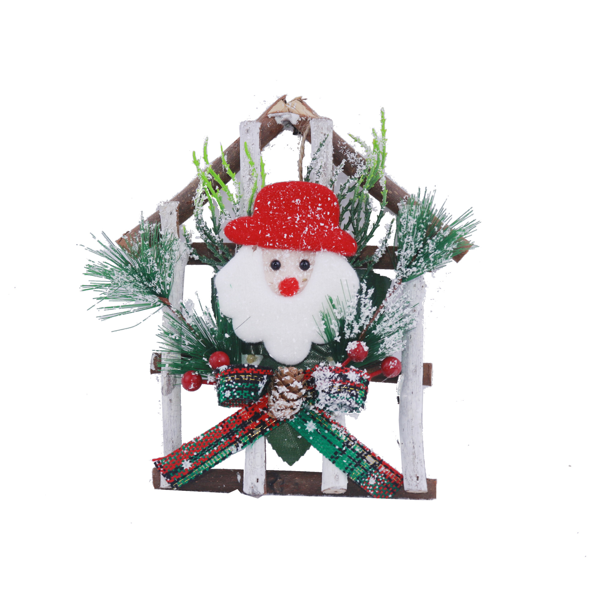 Christmas Decoration Wooden House 16/19/23cm Christmas Decoration Door Hanging Christmas Pendant Hotel Mall Layout