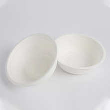 厂家直供一次性纸浆碗  蛋糕盘圆形一次性碗可降解 加厚餐碗圆盘