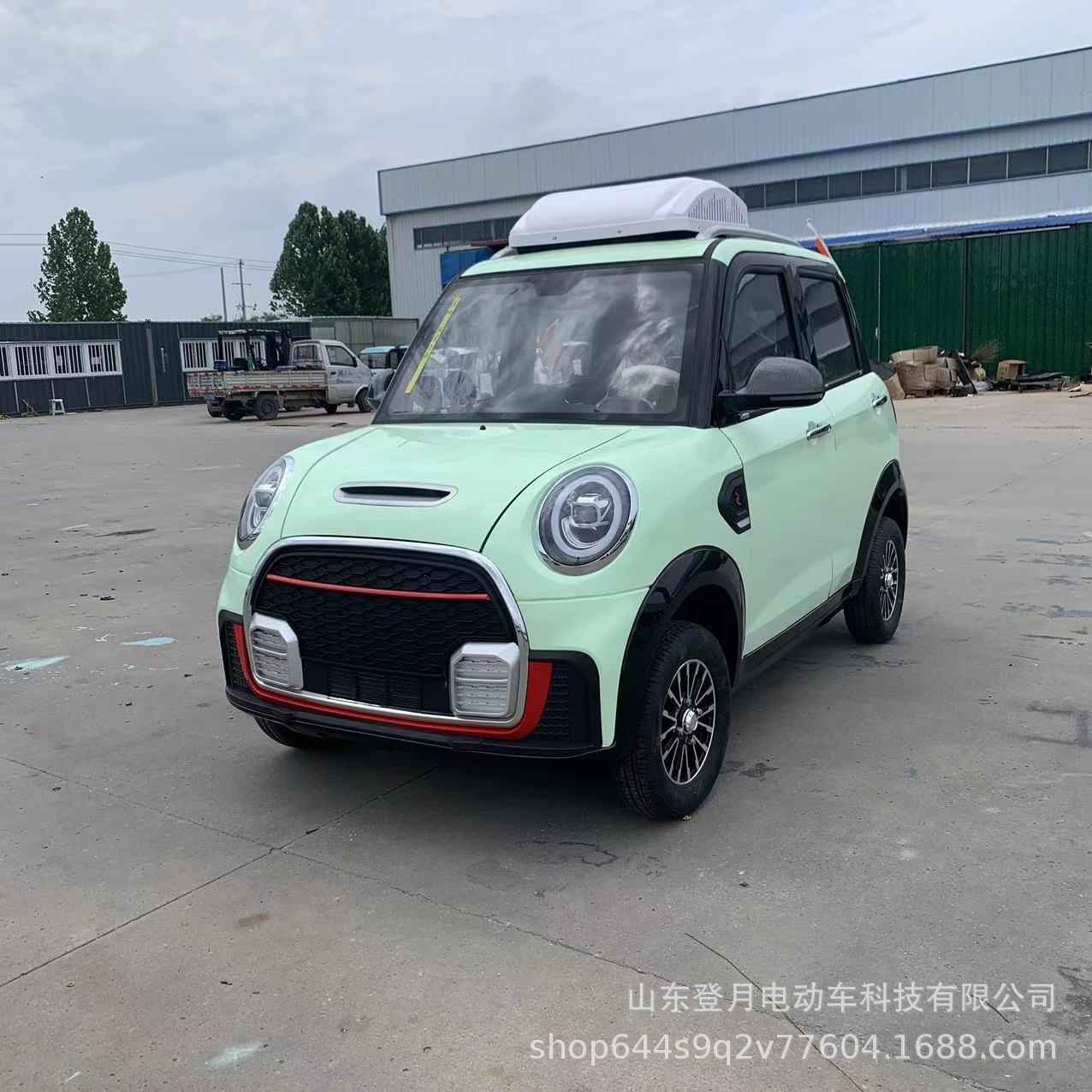 新款电动四轮车全封闭式女士成人新能源高速锂电汽车代步电车